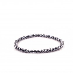 Hematite bracelet with round beads